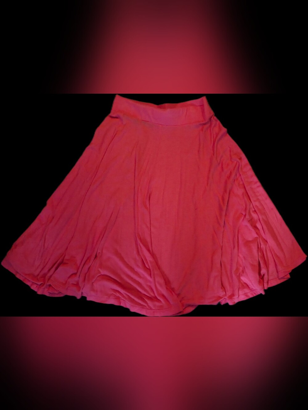 Women's Flared Pinkish Red  Skirt